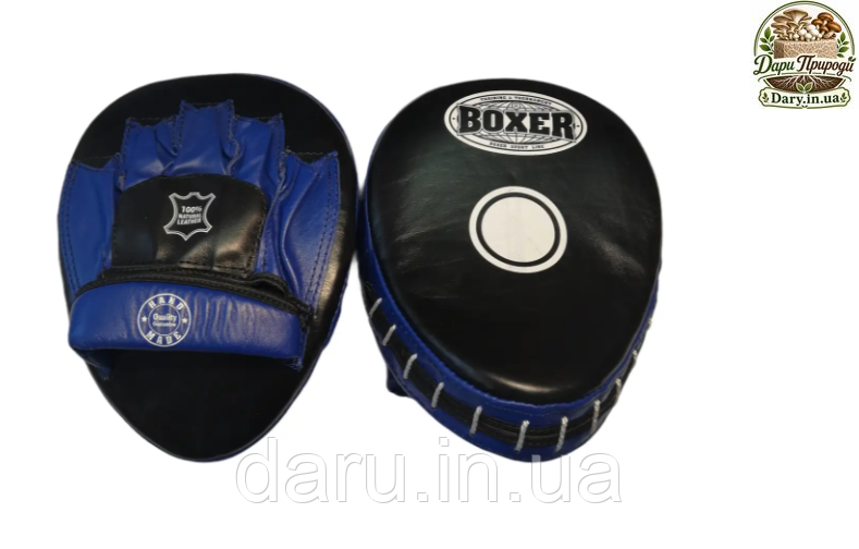 Боксерські лапи гнуті шкіра Boxer Sport Line 2451081269 фото