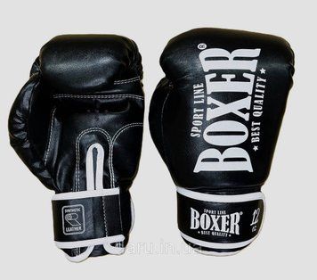 Боксерські рукавички 6 oz ШКІРВІНІЛ Boxer 3 кольори Boxer Sport Line 32143854 фото