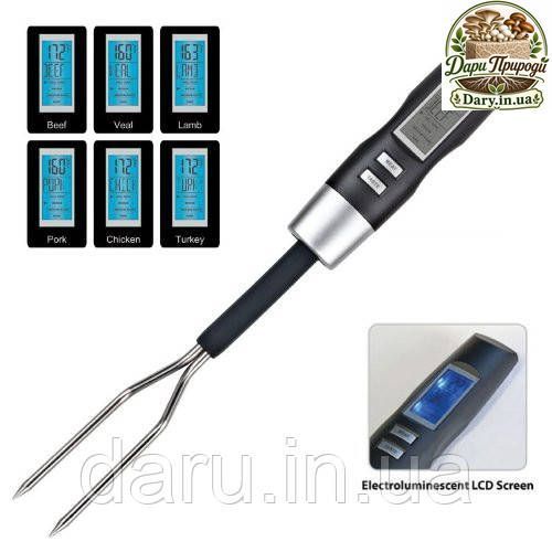 Професійний цифровий термометр-вилка для м'яса DIGITAL FORK S-221 (LN-V-0056) (0-100C) з 5 режимами. 591633471 фото