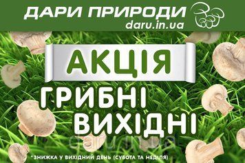 Акція Грибні Вихідні Грибний блок Гливи (Вешенки) К 17 25х66 см, 8 кг 2766899188 фото