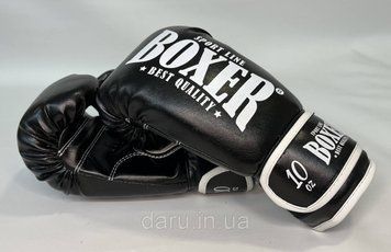 Боксерські рукавички 12 oz ШКІРВІНІЛ Boxer 3 кольори Boxer Sport Line 32143914 фото