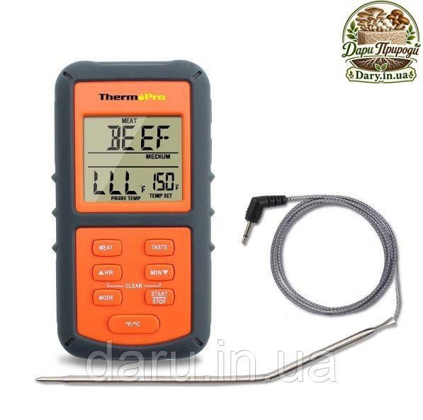 Термометр для м'яса ThermoPro TP-06S (від -9 до +250&deg;C) з виносним датчиком з нержавіючої сталі 591633811 фото