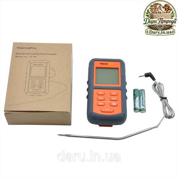 Термометр для м'яса ThermoPro TP-06S (від -9 до +250&deg;C) з виносним датчиком з нержавіючої сталі 591633811 фото