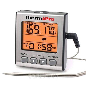 Термометр для м'яса ThermoPro TP-16S (-10&deg;C до 300&deg;C) з таймером, магнітом і підсвічуванням 1119152181 фото