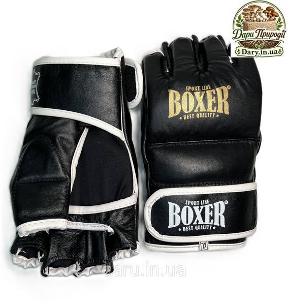 Рукавички для змішаних видів єдиноборств ММА "NEW" BOXER Sport Line Шкіра XL ( чорні, сині, червоні) 2453894275 фото
