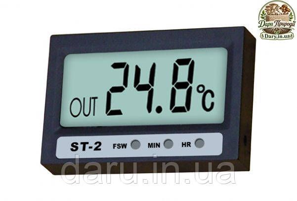 Термометр цифровий Elitech ST-2 ( -50&deg;C .... +70&deg;C ) з двома датчиками температури, годинами 591634121 фото