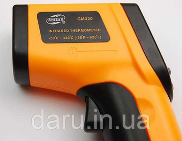 Інфрачервоний пірометр з лазерним покажчиком Benetech GM320 ( SRG320 ) -50~380℃ ( 12:1 ) Оригінал!!! 543486964 фото