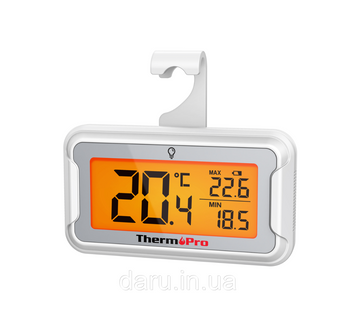 Термометр цифровий кухонний ThermoPro TP110 для морозильної камери, діапазон від -20 &deg;C до +50 &deg;C, водозахист IPX6 2833615131 фото