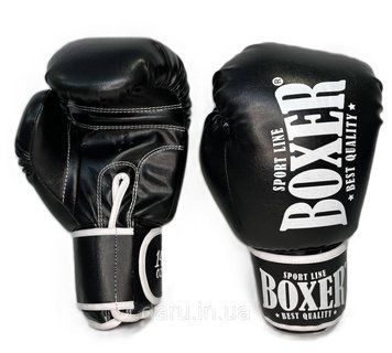 Боксерські рукавички NEW 14 oz Шкірвініл Boxer 3 кольори Boxer Sport Line 2450963933 фото